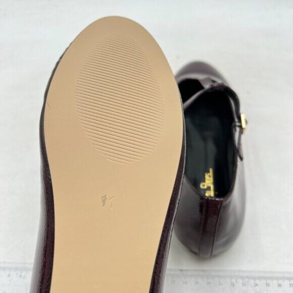 Milooey shoes Round Toe Flat Mary Janes , Chunky Low Heels T-Strap Buckled Brown - Picture 6 of 8